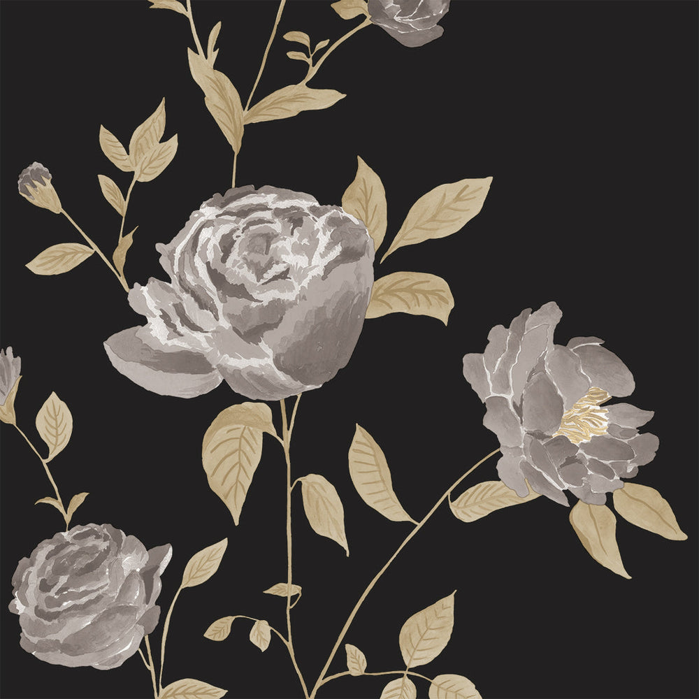 Rambling Rose Peel and Stick Wallpaper Sample Swatch