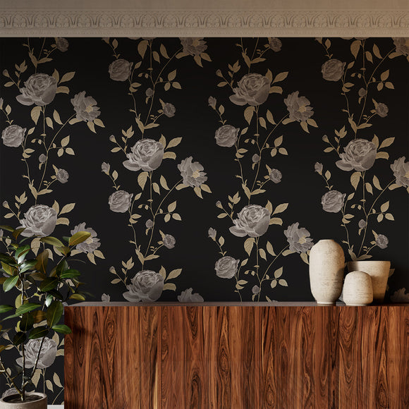 Rambling Rose Peel and Stick Wallpaper