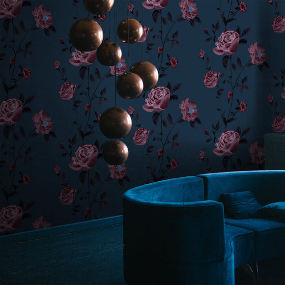 Rambling Rose Peel and Stick Wallpaper