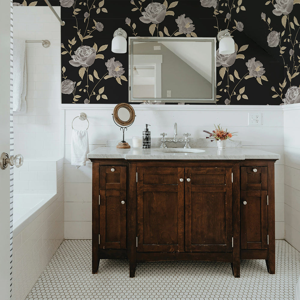 Rambling Rose Peel and Stick Wallpaper