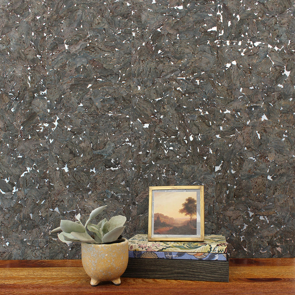 Cork Grasscloth Wallpaper