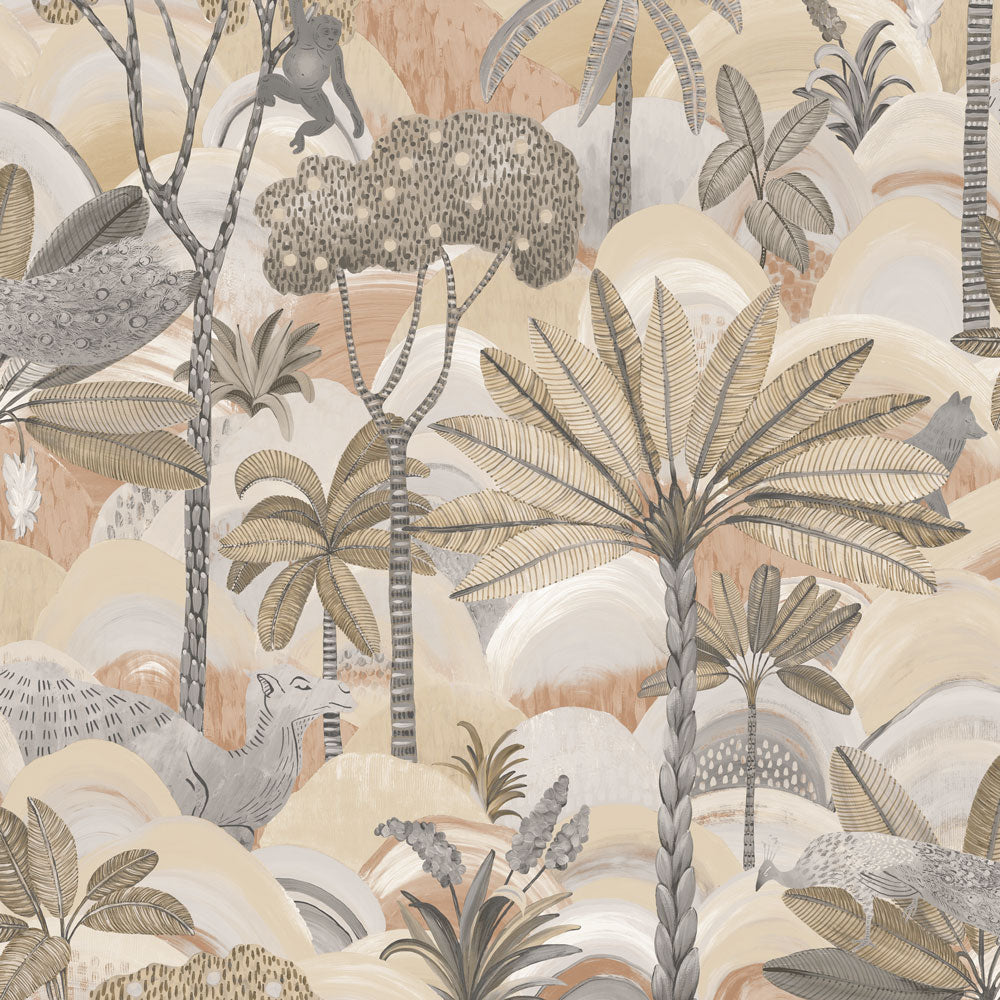 Desert Palm Peel and Stick Wallpaper Sample Swatch