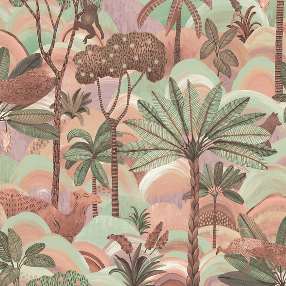 Desert Palm Removable Wallpaper Sample Swatch