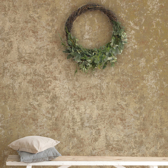 Distressed Gold Leaf Peel and Stick Peel and Stick Wallpaper