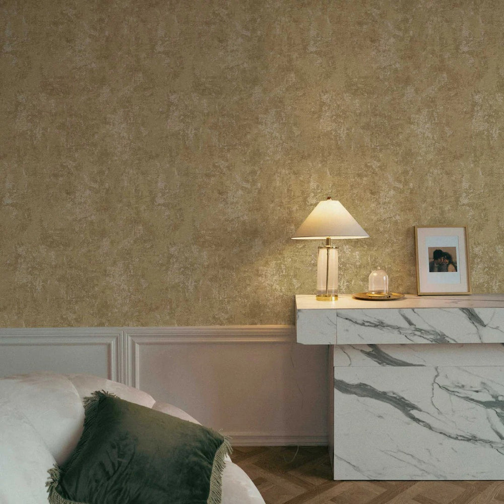 Distressed Gold Leaf Peel and Stick Peel and Stick Wallpaper