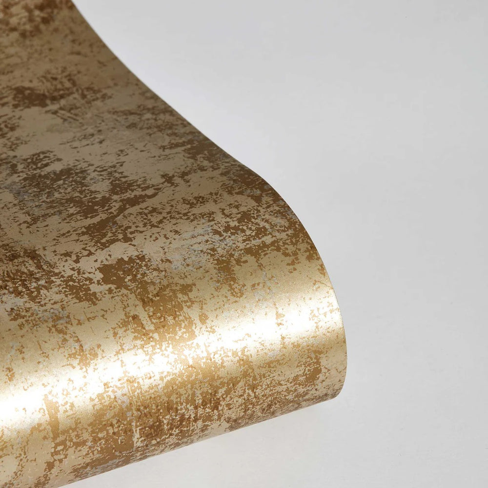 Distressed Gold Leaf Peel and Stick Peel and Stick Wallpaper