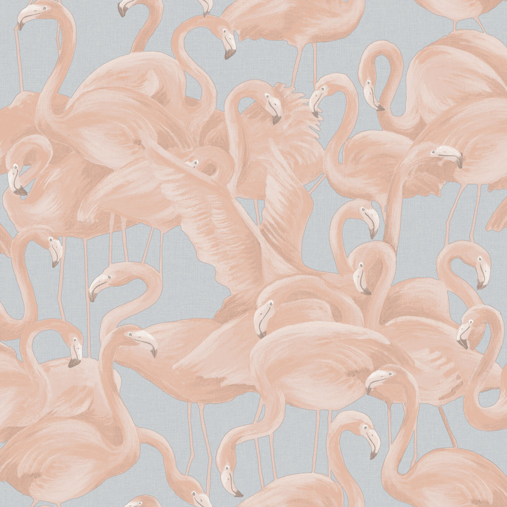 Flamingo 5.5 yds. Peel and Stick Wallpaper Sample Swatch