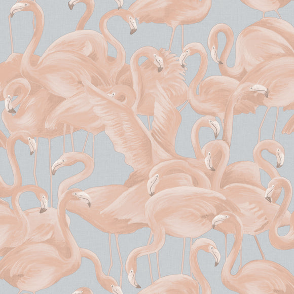 Flamingo 5.5 yds. Peel and Stick Wallpaper Sample Swatch