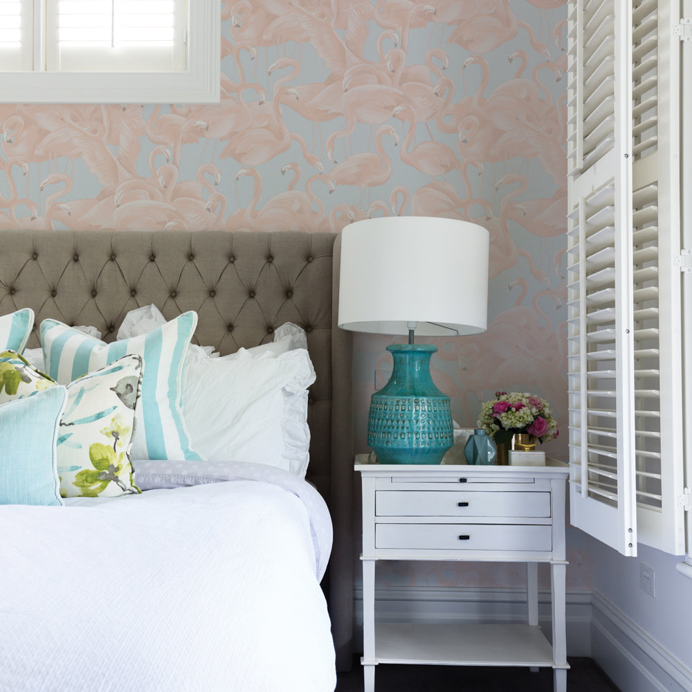 Flamingo 5.5 yds. Peel and Stick Wallpaper