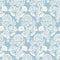 Floral Damask Removable Wallpaper  option Cornflower Blue