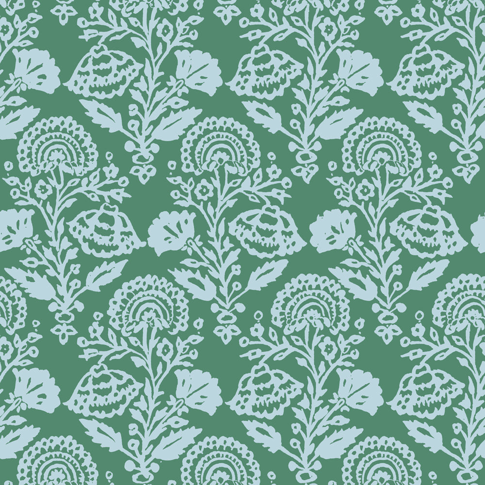 Floral Damask Peel and Stick Wallpaper Sample Swatch