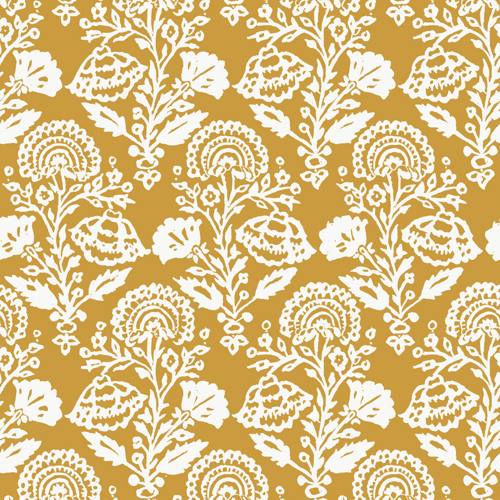 Floral Damask Peel and Stick Wallpaper Sample Swatch