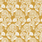 Floral Damask Removable Wallpaper Sample Swatch  option Ochre Sample