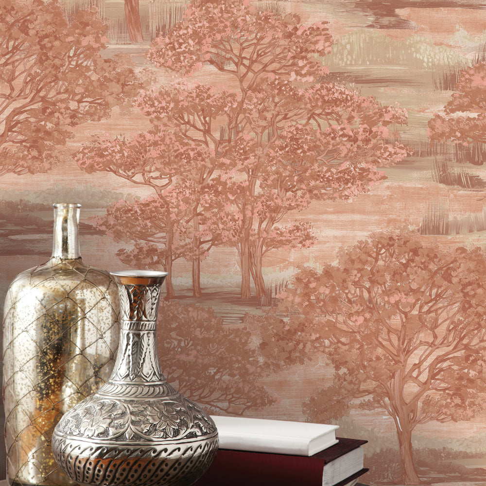 Forest Toile Peel and Stick Wallpaper