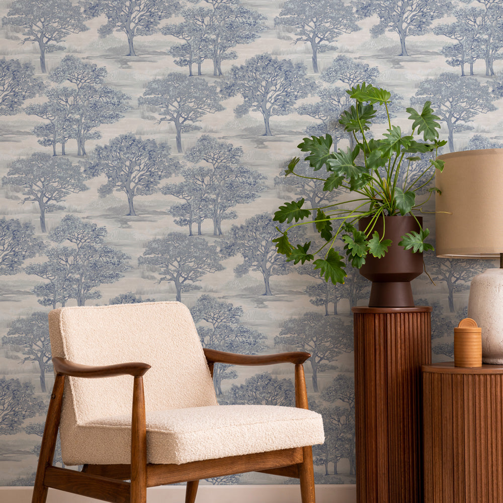 Forest Toile Peel and Stick Wallpaper