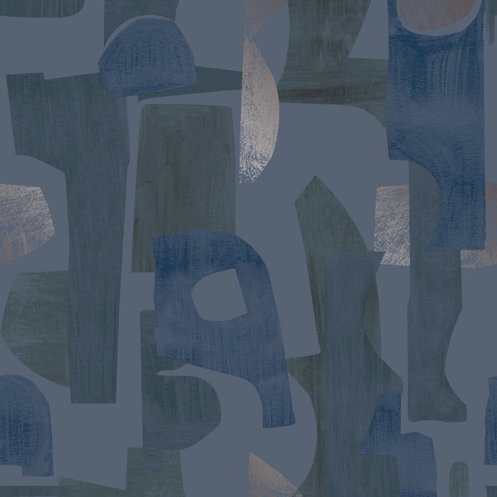Geo Composition Peel and Stick Wallpaper Sample Swatch
