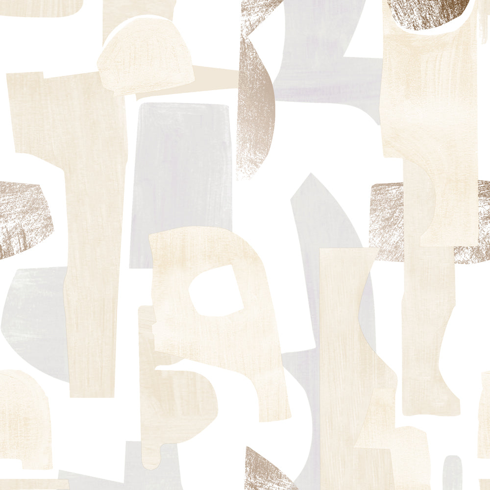 Geo Composition Peel and Stick Wallpaper Sample Swatch