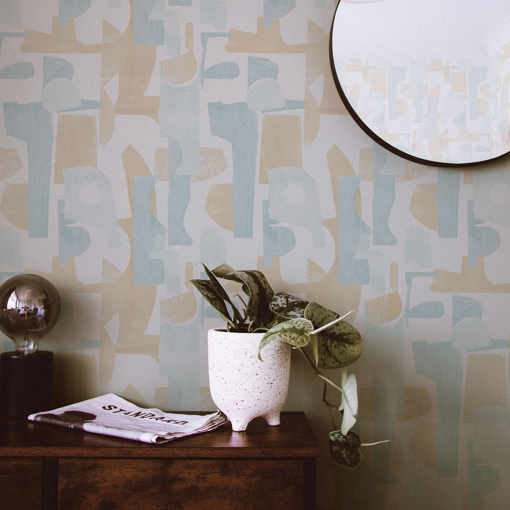 Geo Composition Peel and Stick Wallpaper