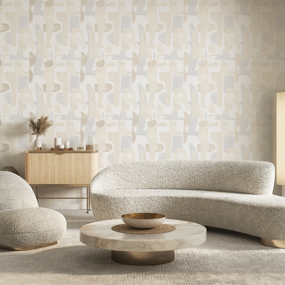 Geo Composition Peel and Stick Wallpaper