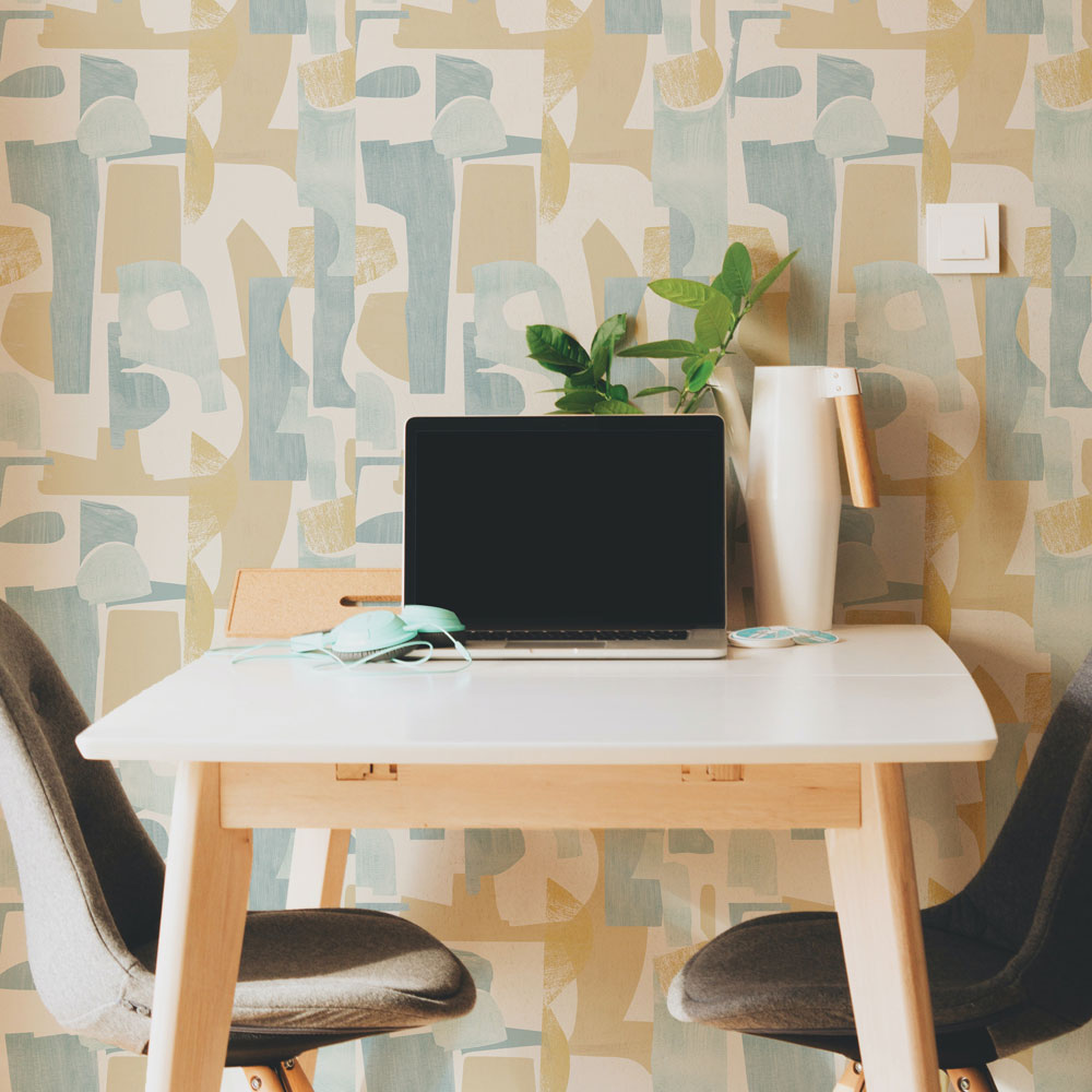 Geo Composition Peel and Stick Wallpaper