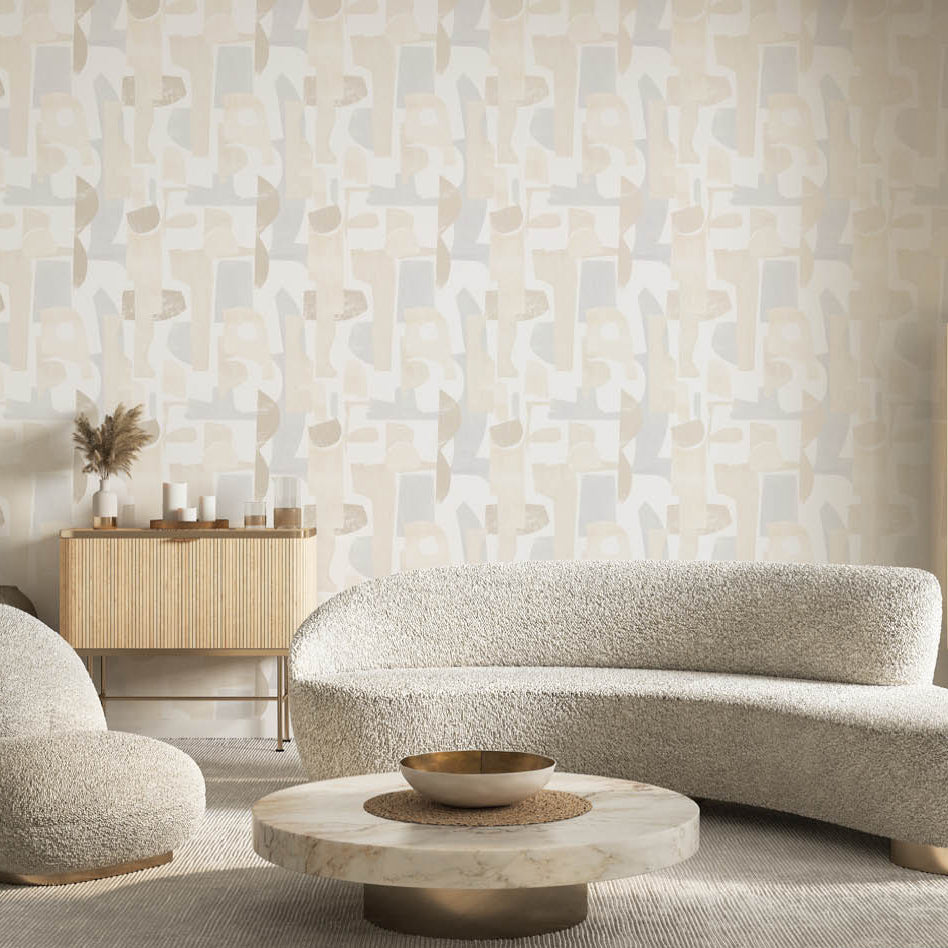 Geo Composition Peel and Stick Wallpaper