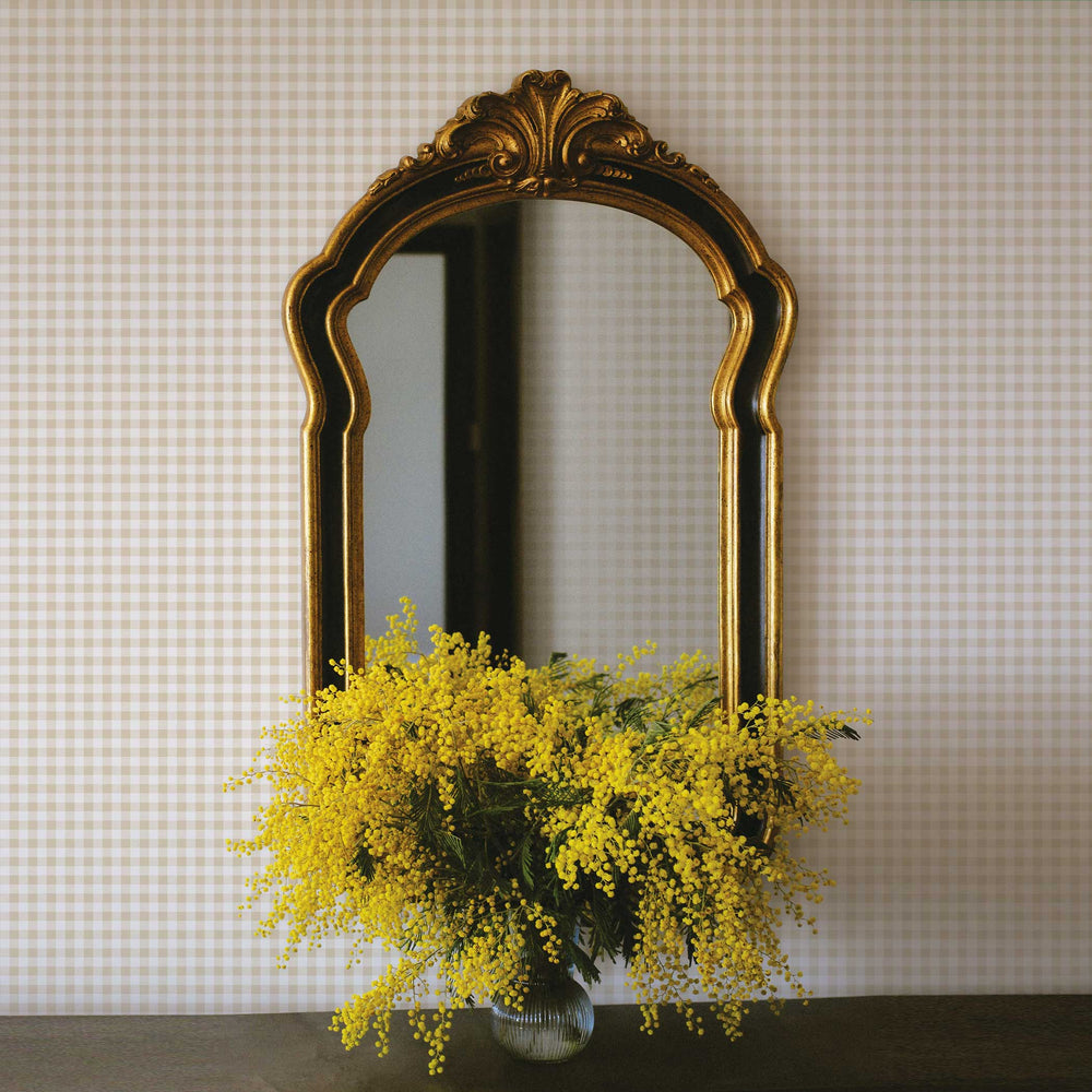 Gingham Check Peel and Stick Wallpaper