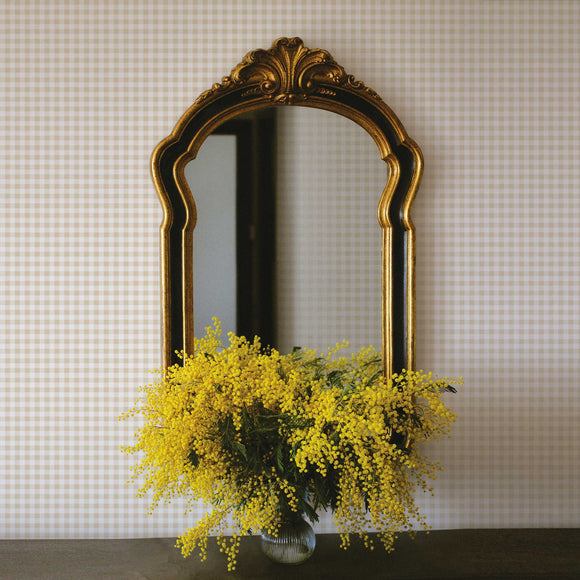 Gingham Check Peel and Stick Wallpaper
