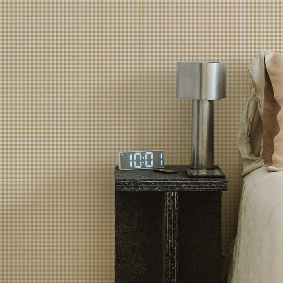 Gingham Check Peel and Stick Wallpaper