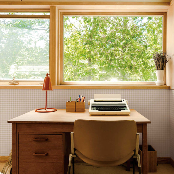 Gingham Check Peel and Stick Wallpaper