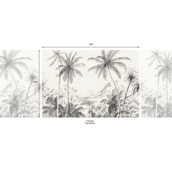 Grand Palm Mural Peel and Stick Wallpaper