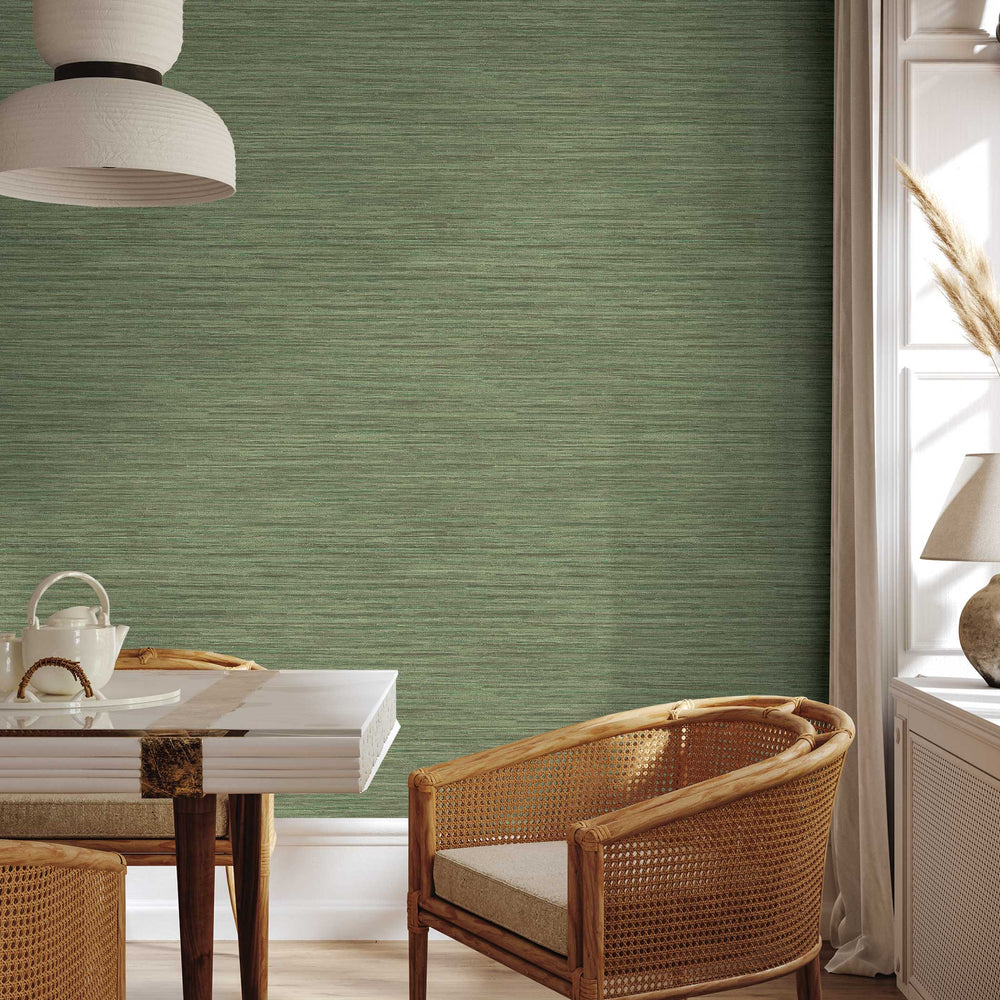 Horizontal Faux Grasscloth Peel and Stick Wallpaper