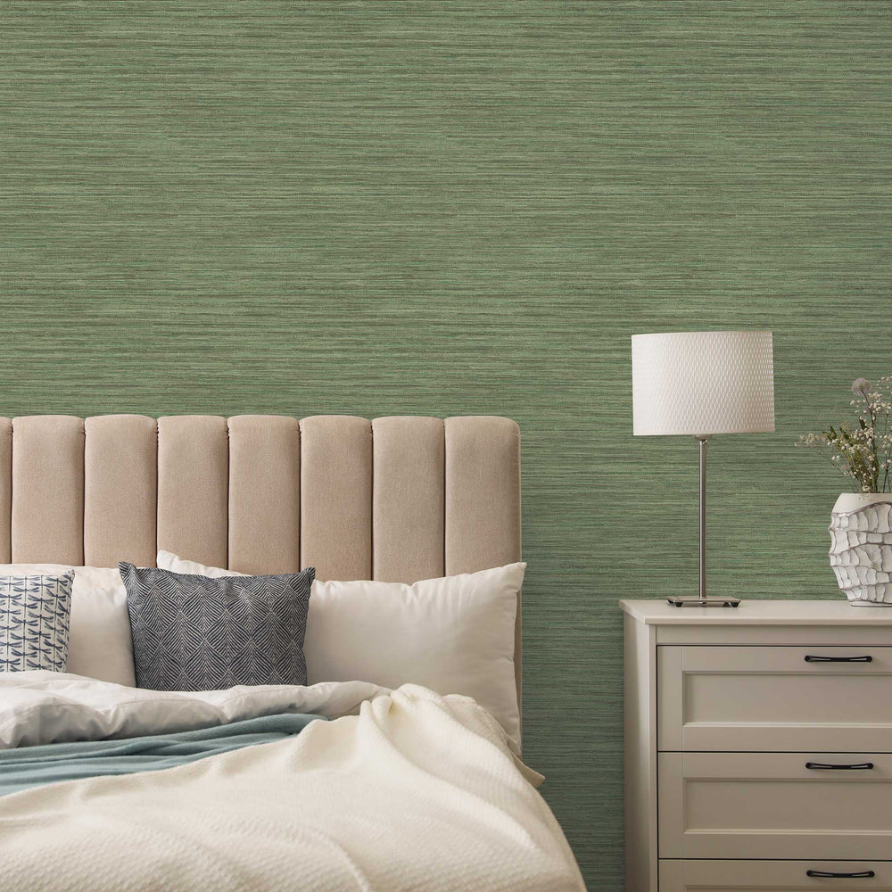 Horizontal Faux Grasscloth Peel and Stick Wallpaper