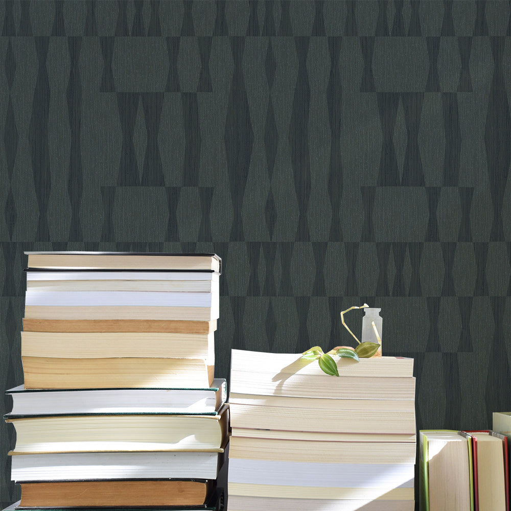Grasscloth Geo Peel and Stick Wallpaper