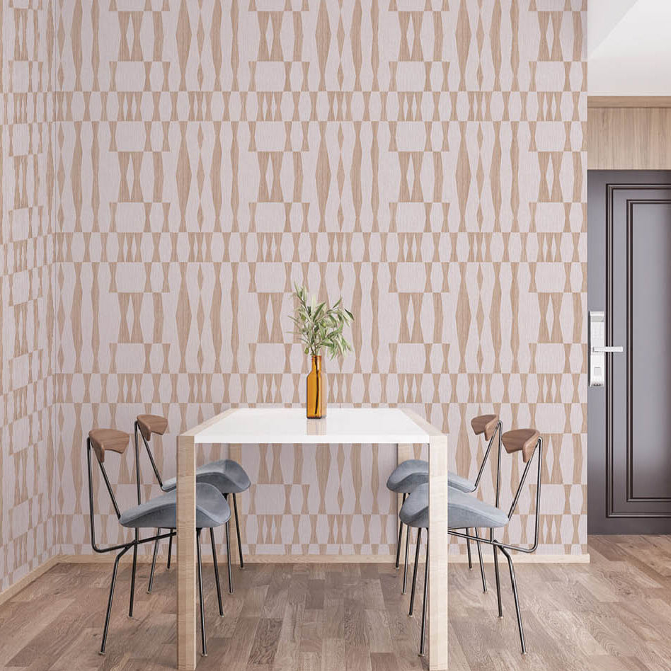 Grasscloth Geo Peel and Stick Wallpaper