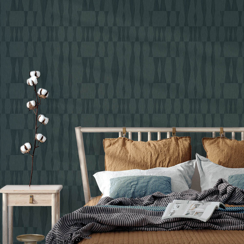 Grasscloth Geo Peel and Stick Wallpaper