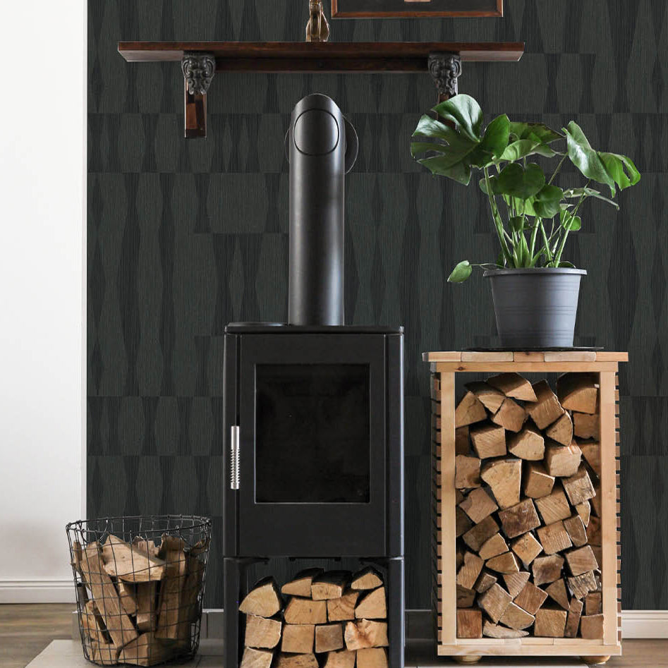 Grasscloth Geo Peel and Stick Wallpaper