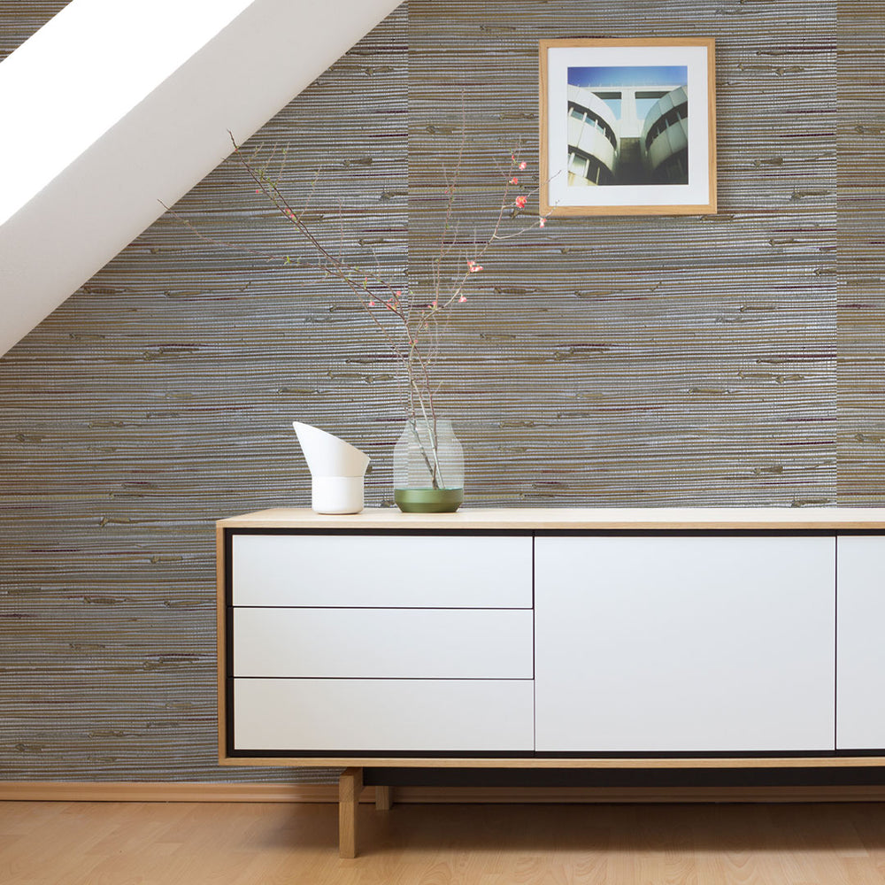 Grasscloth Loose Weave Boodle Authentic Grasscloth Wallpaper