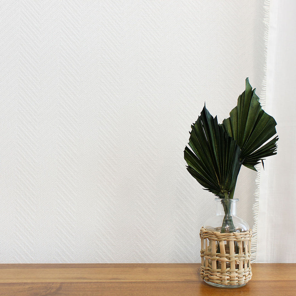 Herringbone Paperweave Grasscloth Wallpaper