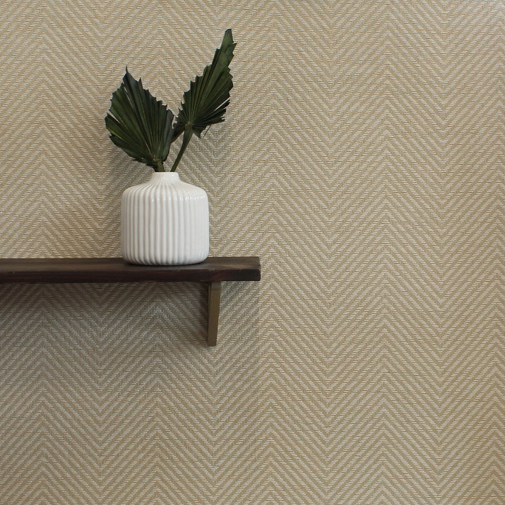 Herringbone Paperweave Grasscloth Wallpaper