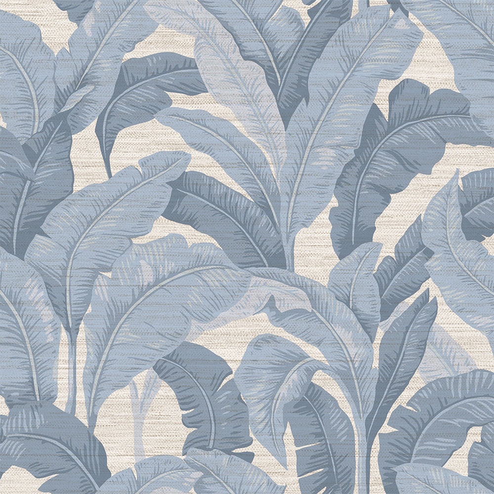 Layered Palm Faux Grasscloth Peel and Stick Wallpaper Sample Swatch
