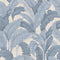 Layered Palm Faux Grasscloth Peel and Stick Wallpaper Sample Swatch  option Steel Blue Palm Sample