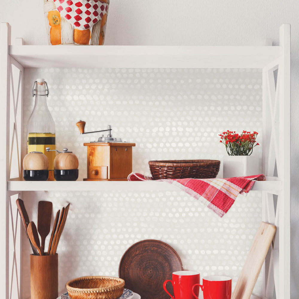 Moire Dots Peel and Stick Wallpaper