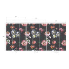 Moody Bloom Mural Wallpaper