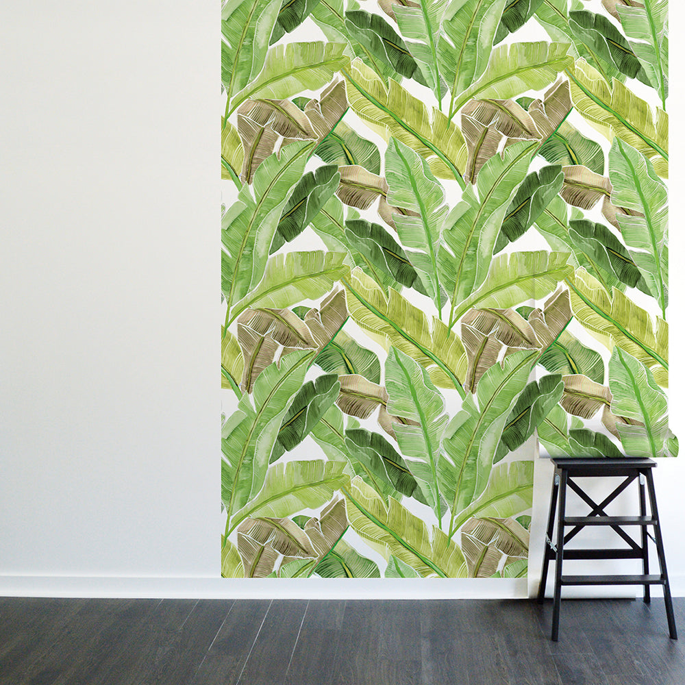Palm Leaves Mural Peel and Stick Wallpaper