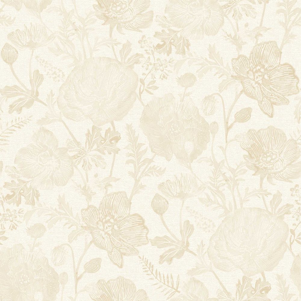 Poppies Peel and Stick Wallpaper