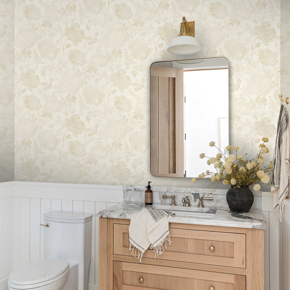 Poppies Peel and Stick Wallpaper