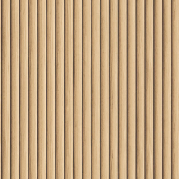 Reeded Wood Removable Wallpaper Sample Swatch