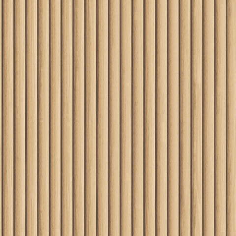 Reeded Wood Removable Wallpaper