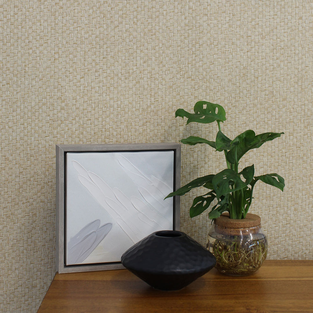 Stranded Boxweave Paperweave Grasscloth Wallpaper