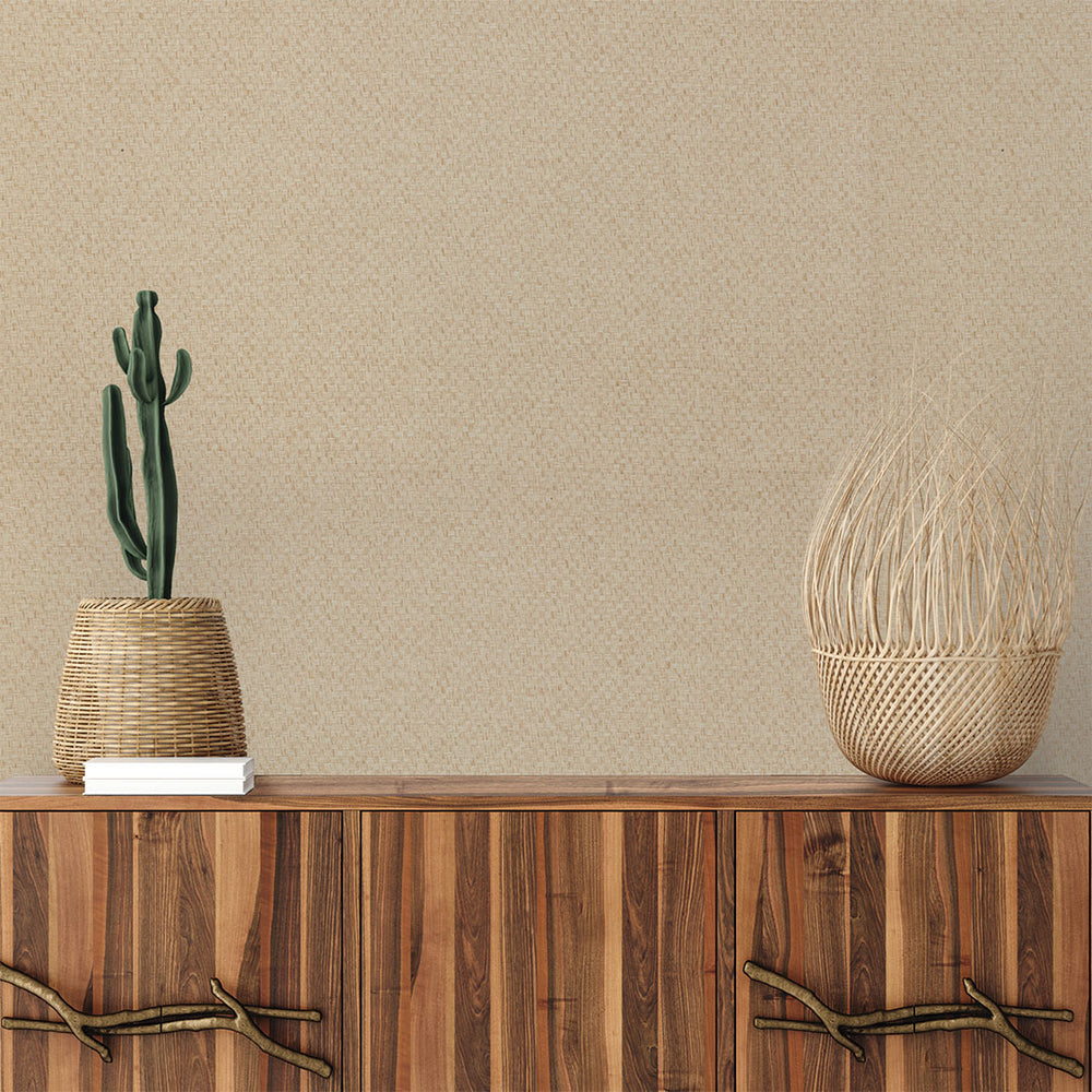 Stranded Boxweave Paperweave Grasscloth Wallpaper